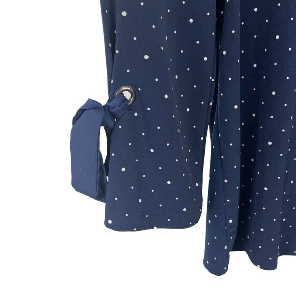 Banana Republic Women 3/4 Sleeve Polka Dot Pullover Tunic Top Size XS - Picture 5 of 5